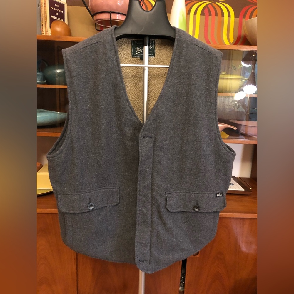 Vintage Woolrich Sherpa Lined Vest